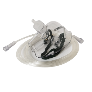 h2booster waterstoftherapie A nebulizer with a hose attached used as an Oxygen / Hydrogen mouth mask booster.
